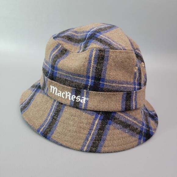 Manresa MacResa Workwear Wool Plaid Hat Scottish Plaid Bucket Hat